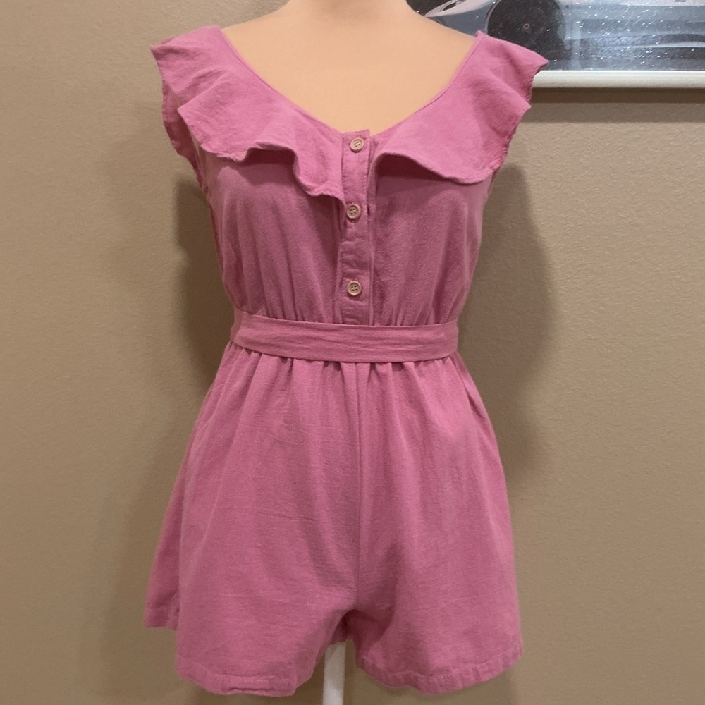 PatPat Pink Ruffled Jumpsuit - Picture 2 of 4